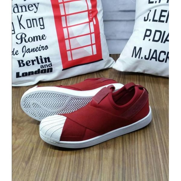 adidas slip on vinho original