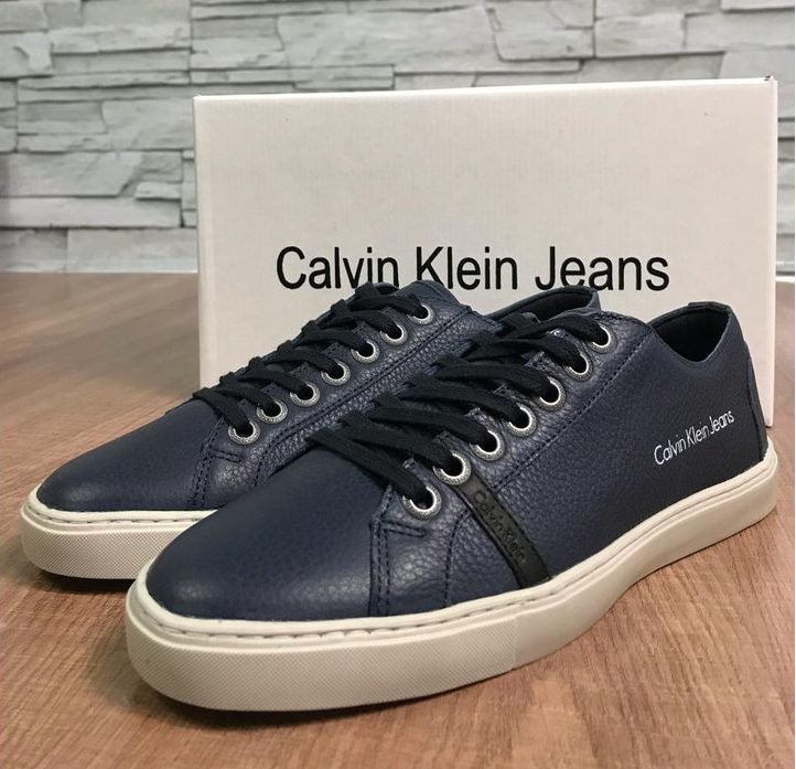 sapatenis calvin klein masculino couro