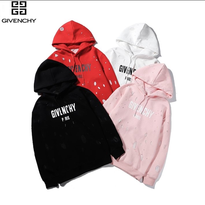 givenchy destroyed moletom com capuz blue